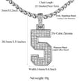 thumbnail image 3 of FindChic Number Necklaces for Men Sports Baseball 0-9 Pendant Jewelry 22'' Wheat Chain Gifts for Birthday Christmas, 3 of 9
