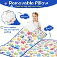 thumbnail image 3 of White Dog Paw Footprint Toddler Nap Mats for Kids Preschool,Sleeping Mat Bag or Kids,Toddler Sleeping Bag,Toddler Nap Mat or Daycare, 3 of 6