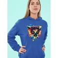 thumbnail image 2 of Lemur With Brush Strokes  Hoodie Women -Image by Shutterstock, Female XX-Large, 2 of 4