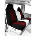 thumbnail image 2 of CalTrend Front Highback Buckets Faux Leather Seat Covers for 2012-2016 Nissan Versa - NS262-02LB Red Insert with Black Trim, 2 of 3