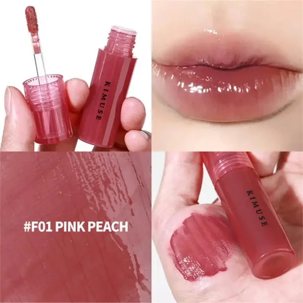 Heallor-esmalte de labios de textura fina, tinte de labios rojo, maquillaje de labios, cosméticos, gelatina, resistente al agua, líquido de humedad, lápiz labial largo