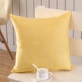 thumbnail image 3 of Lojalitet Funda de Almohada Decorativa de Color sólido, Funda de cojín, Funda de Almohada para sofá Cama, 45 * 45 cm, Amarillo, 3 of 5