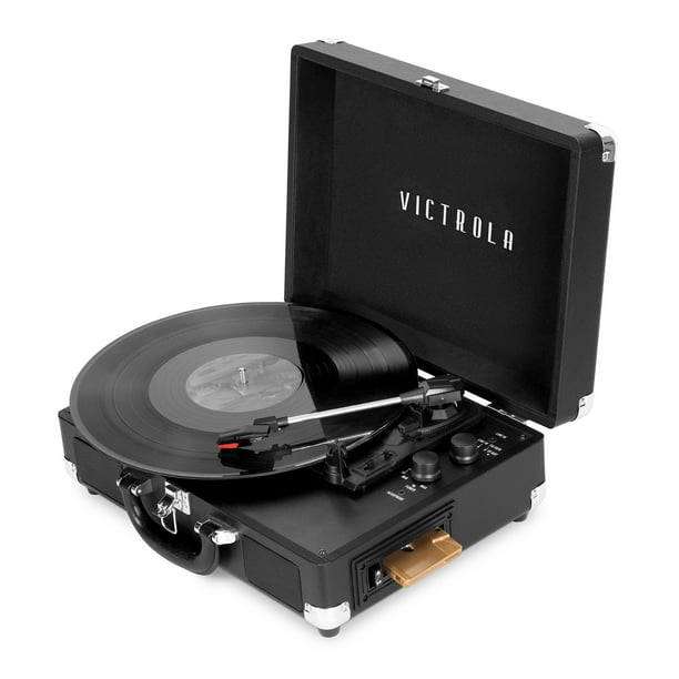 Victrola Journey+ Cassette Bluetooth Suitcase Record Player - Walmart.com
