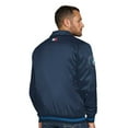 thumbnail image 3 of Men's Tommy Jeans Navy Minnesota Timberwolves Jacob Chain Stitch Applique Full-Snap Varsity Jacket, 3 of 3