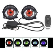 Demon Eye Headlights, 2026 New Realistic LED Moving Ghost Eye Car Headlight, Control, 12-36V, 33 Light Modes, with Color Lenses for Eyes, Light Up Big Eyeball Lights For Car