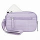 thumbnail image 1 of Cartera de muñeca Yuanzi de nailon acolchado para mujer con 3 compartimentos con cremallera | Tarjetero de viaje con bloqueo RFID | Monedero compacto antirrobo para mujeres en movimiento, 1 of 1