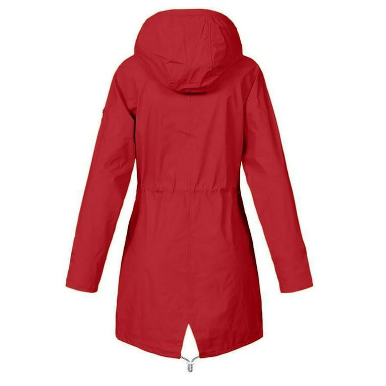 Cyber and Monday Deals Dianli Up to 65% Off Women Solid Rain