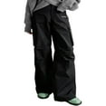thumbnail image 1 of Women‘s Parachute Trousers in Solid Color  Loose Cargo Long Pants, 1 of 5