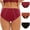 Red, variant on uublik Value 3-Pack, Women Briefs Protective Menstrual Postpartum Leakproof Panties Leakproof Underwear for Women Pink
