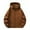 Brown, variant on Coats for Women Trendy Women's Sports Outdoor Hardshell Jacket Windproof Warm Removable Cap Mountaineering Jacket Thin Jacket