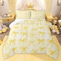 Castle Fairy Kawaii Bow Knot Girl Full Size Comforter Sets,Dreamy Princess Bedding Sets