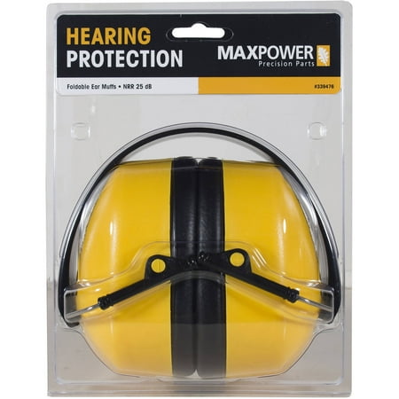 Maxpower 339476 Foldable Compact Ear Muffs Hearing Protection