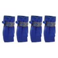 thumbnail image 1 of 4 piezas de botas impermeables antideslizantes para perros Botines para mascotas de todas las estaciones para perros pequeños a medianos talla XL (azul), 1 of 6