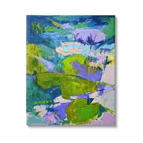 Stupell Industries Vivid Pond Lily Lotus Flowers Floating Painting Gallery Wrapped Canvas Print Wall Art, Design by Dorothy Fagan