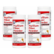 Quality Choice Original Psyllium Husk Fiber Supplement Powder, 13 Oz 4 Pack