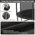 thumbnail image 2 of Jump Into Fun Trampoline 10FT with Basketball Hoop and Lights Sprinkler Socks Enclosure, 1000LBS Weight Capacity Backyard Outdoor Trampoline for Kids and Adutlts, Trampoline for Gift, Family Use, 2 of 7