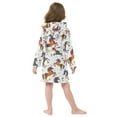 thumbnail image 4 of FORMRS Niños Bathrobe Unisex Hooded Robe Soft Plush Pajamas Sleepwear, Size 4-6T, Rainbow Stars Pattern, 4 of 7