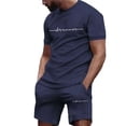 thumbnail image 5 of Conjunto de pantalones cortos con estampado de moda de verano 2024 para hombre, conjunto deportivo transpirable de secado rápido, conjunto de camiseta de manga corta, conjunto de jogging para hombre, 5 of 5
