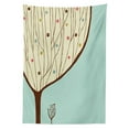 thumbnail image 3 of Ambesonne Cartoon Tablecloth Rectangular Table Cover, Aqua Hand Drawn Tree, 52"x70", Multicolor, 3 of 4