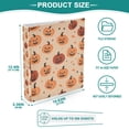 thumbnail image 3 of FORMRS 3 Ring Binder 1.5 inch with Pockets Clip Board 200 Sheets Capacity, Colorful Halloween Pumpkin Pattern, 3 of 8