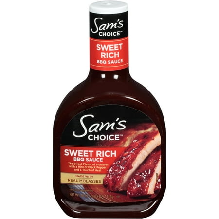 (4 pack) (4 Pack) Sam's Choice Sweet Rich BBQ Sauce, 40 oz