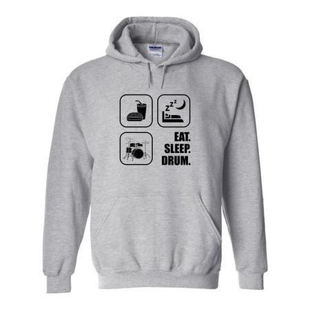 Drum Sweatshirt - Eat Sleep Drum V2 Hoodie - ID: 292