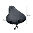 thumbnail image 4 of Bike Seat Cover with Drawstring Dust Resistant Protective Rainproof Biking Water Black, 4 of 9