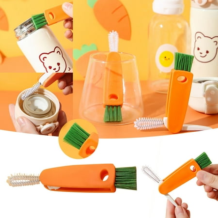 

Christmas decorations Multifunctional Kitchen Mini Cup Glass Lid Cleaning Brush Bottle Set Cleaner Slot Home Tools fall decorations for home