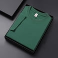 thumbnail image 5 of USNSM Men's Ultra Soft T-Shirt Curve Hem Lightweight Breathable Comfortable Cooling Short Sleeve Casual Basic Tee Shirt Green L, 5 of 8