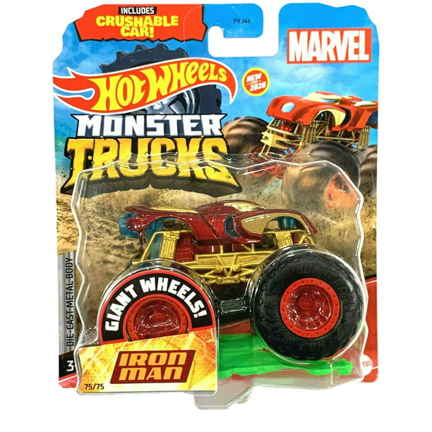 Mattel Hot Wheels Monster Trucks Marvel IRON MAN (75