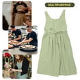 thumbnail image 6 of Raindrops  Washable Cooking Apron Cafe Shop Kitchen Aprons Chefs Woman Green, 6 of 8