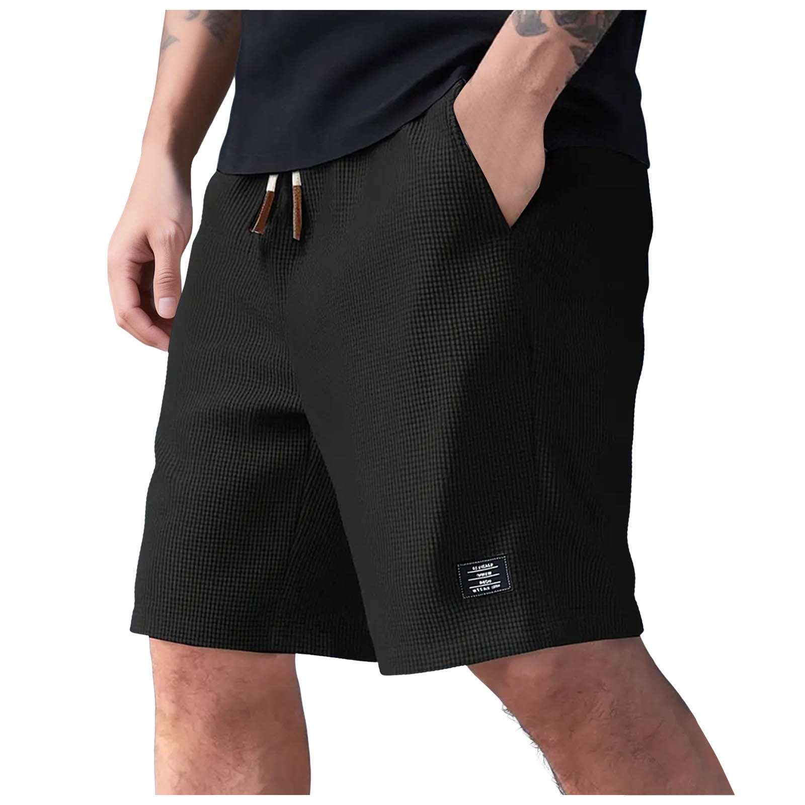 Zshosam Workout Summer Shorts Men Men s Hiking Shorts Golf Outdoor Casual Travel Shorts with Multi Pocket for Work Camping Fishing Summer (Black XXL)