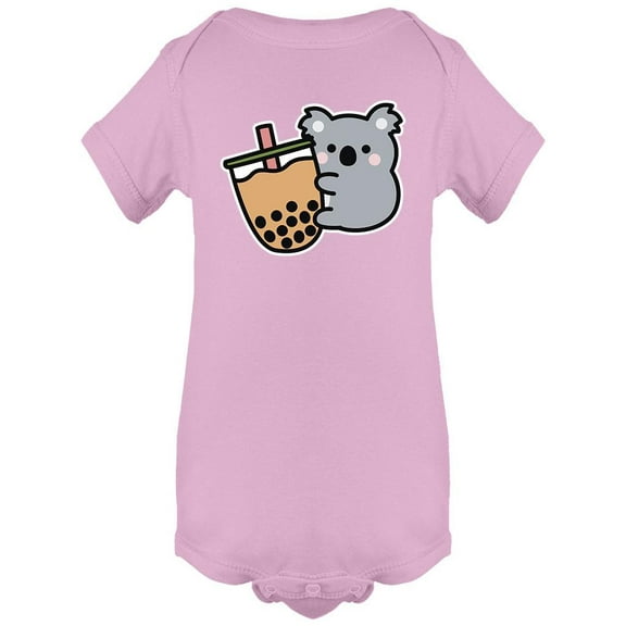 Cute Koala Loves Boba Tea Bodysuit Infant -Image by Shutterstock, 24 Months
