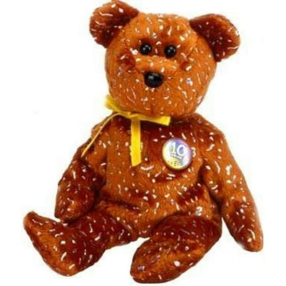 TY Beanie Baby - DECADE the Bear (Brown Version - Internet Exclusive) (8.5 inch)