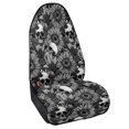 thumbnail image 2 of POLERO Skull Sunflower Car Seat Towel Cover, Terry Cloth Slip Resistant Protector for Suvs, Trucks, Vans and Daily Driving Use, 2 of 7