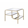 thumbnail image 1 of ACME Furniture Table d'Appoint Astrid, Or & Miroir, 1 of 2