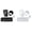 White 1PCS & Black 1PCS, variant on Rain Gutter Downspout Extension, Circular Extension Of Downspout Rain Trough Downspout Extension Group, Extendable Drain Extender for Outdoor Villa Round ( 1/2/3 Set)