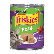 Friskies Pate Wet Cat Food, Turkey & Giblets Dinner - 13 oz. Can