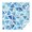 Blue Watercolor Triangle, variant on Light Blue and Dark Blue Argyle Pattern Square Tablecloth,Waterproof Square Table Cover,Wipeable Spillproof Washable Table Cover for Home Kitchen Party Decor 52"x52"(132x132cm)