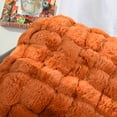 thumbnail image 5 of Home Soft Things Fox Faux Fur Pouf Stool Ottoman - Burnt Orange - 17x17x17", 5 of 7