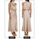 thumbnail image 2 of Vestido MIRGLER de satén champán sin mangas para mujer XL, 2 of 6