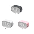thumbnail image 4 of Methold Altavoz compatible con Bluetooth con pantalla LED Barra de sonido estéreo de alta definición Caja de sonido Reloj despertador Mini Type2 NO2, 4 of 6