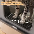 thumbnail image 6 of MAROUTE Enclosed Stainless Steel Cat Litter Box with Lid – Large, High Sided, Anti-Urine Leak, Odor-Free, Easy Clean Metal Tray for Big Cats & Rabbits – 60x40x30.5CM, White, 6 of 10