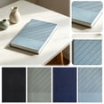 thumbnail image 5 of Hardcover Lined Notebook Journal for Writing, 200 Pages College Ruled Notebook Journal with Diagonal Stripe Split Leather Notebook Cover, A5 Journal for Daily Work Organization, 1Pc(Navy,8.3x5.7"), 5 of 8