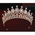 thumbnail image 1 of KAKOWELY Tiara de novia: diadema de corona para boda, tocado de princesa con diamantes de imitación para mujeres y niñas, accesorios para disfraces, bodas, cumpleaños, fiestas de graduación., 1 of 4