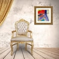 thumbnail image 3 of Orlov, Irena 20x20 Gold Ornate Wood Framed with Double Matting Museum Art Print Titled - Joyful Modernist Abstraction III, 3 of 4