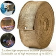 thumbnail image 5 of Black Exhaust Header Heat Wrap For Car Motorcycle Insulation, 15 Meters Long Titanium Wrap With High Resistance Abrasions Oil Spills, 5 of 5
