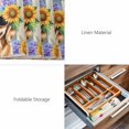 thumbnail image 6 of Placemats Set of 4, Spring Dog Woven Placemat, Linen Place Mats for Kitchen/Dining Tables, Retro Watercolor Botanical Floral Sunflower Washable Table Mats for Party, 6 of 8