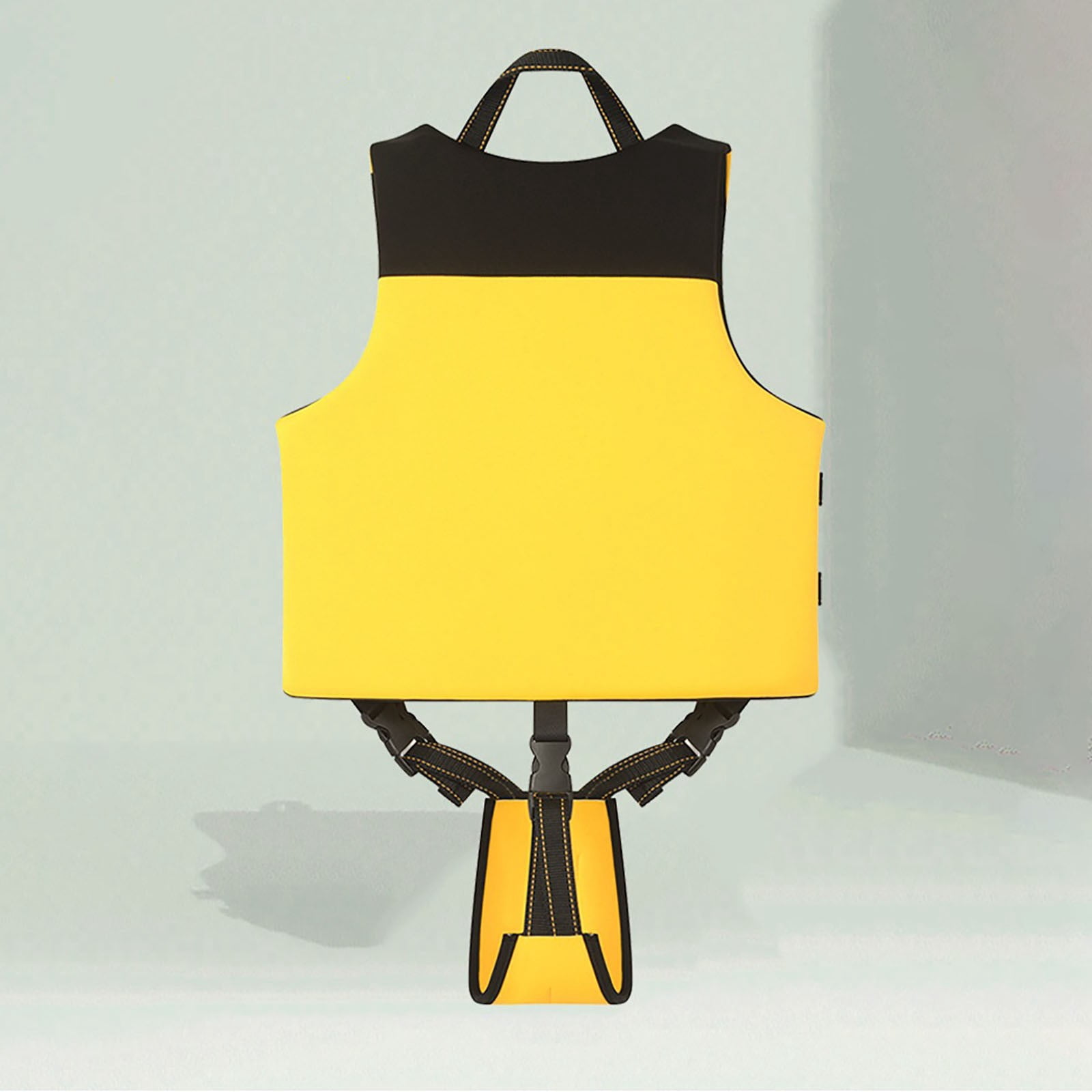 Kids Swim Vest Kids Color Block Patterned Life Jacket Buoyancy Safety Swim Vest Water Play Vest Beach Swim Ring Life Vest For Kids Yellow 10 Y-12 Y