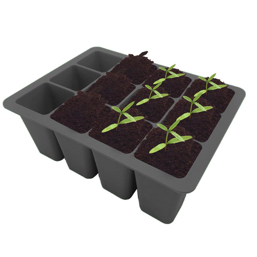 Laideyi Seed Tray Seed Starting Trays Plant with 12 Cells Plant